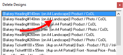 Select the first design