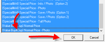Select the last design